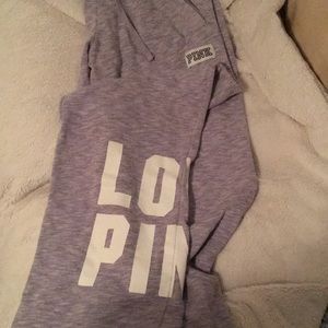 Pink sweatpants